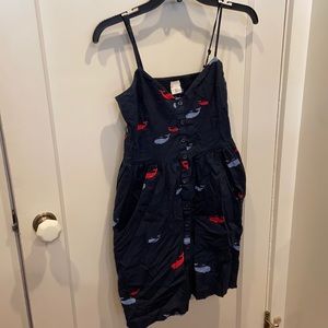 Adorable whale print dress top